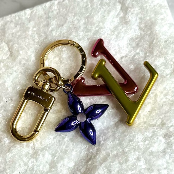 EUC Louis Vuitton Multicolor New Wave Bag Charm Key Holder - Picture 12 of 17